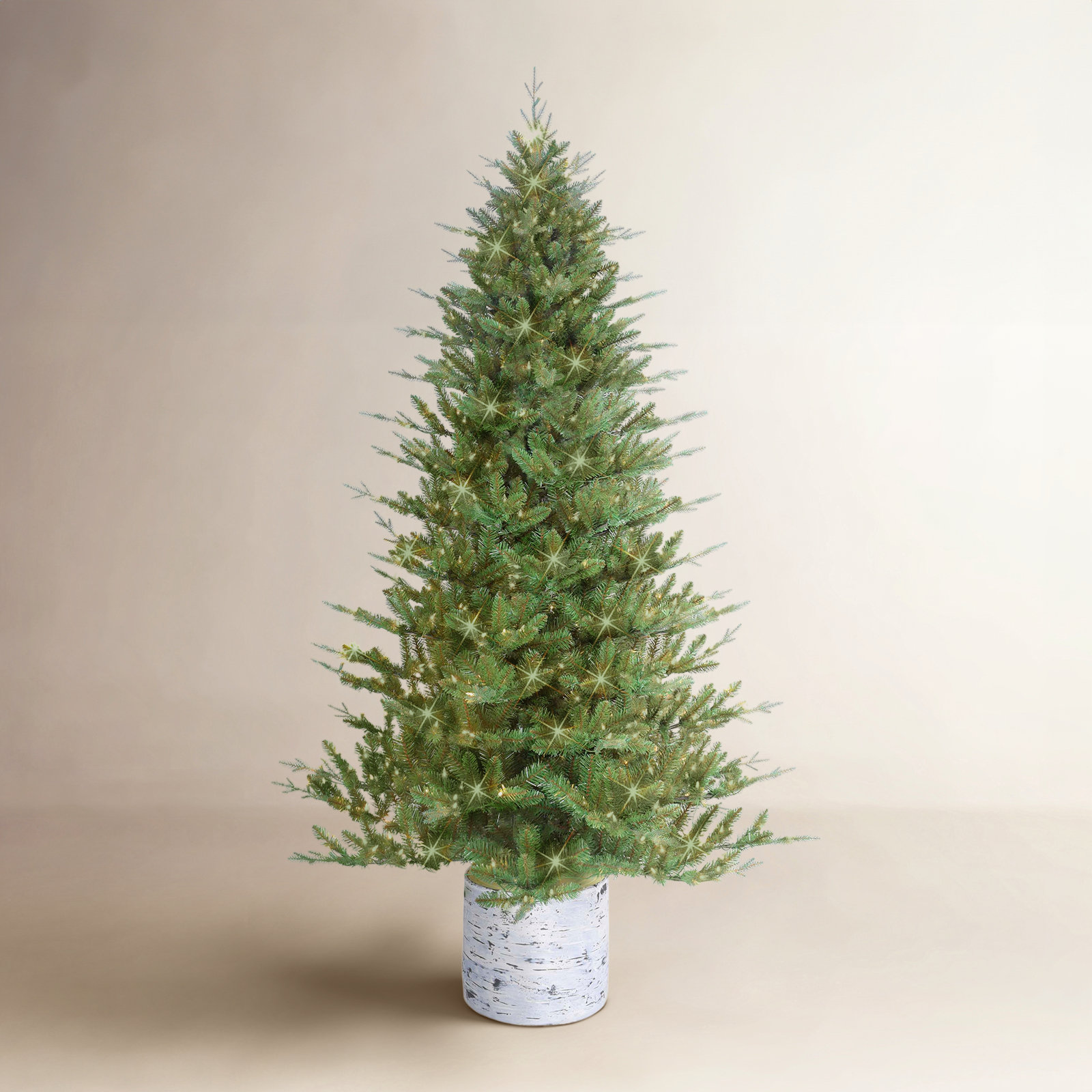 90' Lighted Artificial Pine Christmas Tree