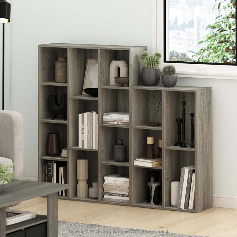 11-Cube Reversible Open Shelf Bookcase,