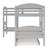 Jahniyah Twin L-Shaped Bunk Bed with Trundle-1084276901