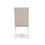 7 pièces avec plateau de table rectangulaire blanc cassé (blanc cassé) et 6 chaises de salle à manger de couleur crème avec têtes de clous et un haut dossier élégant, lin brossé blanc-1488947775-1488947745-1488947774