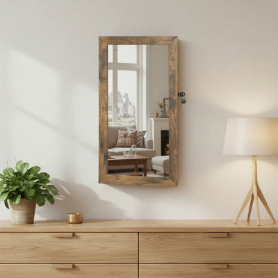 Armoire à bijoux murale avec miroir Karmakar
