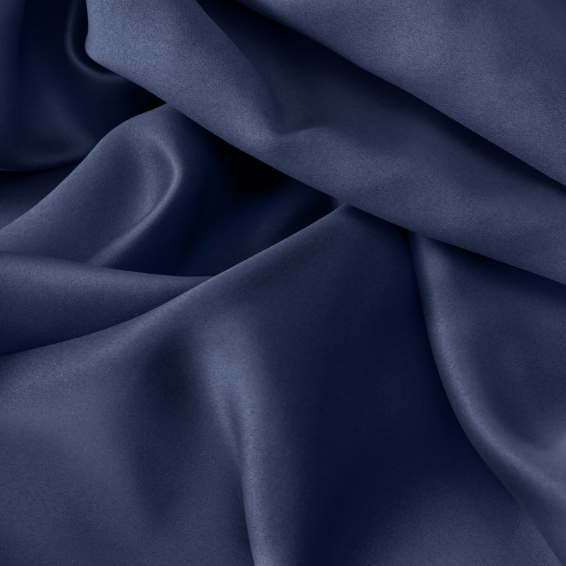 Ardelle Pure Blackout Premium Woven Yarns in a Thermal Rod Pocket w/ Backtabs Curtain Panel, Blue, 56" W x 72" L