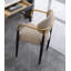 Chaise de salle à manger moderne et simple en cuir ultra fin