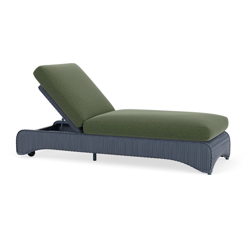 Loom Outdoor Chaise Lounge, Denim Blue, Deering Cadet