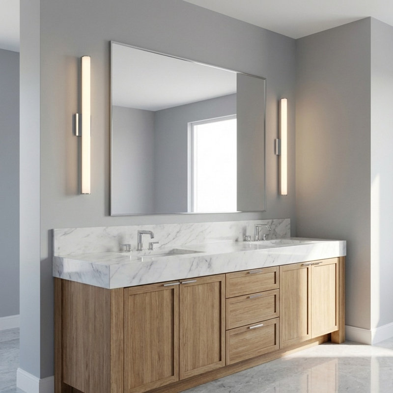 Cavitt LED Vanity, Chrome, 3" H x 30" W x 3.1" D
