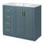 Meuble-lavabo 36 po avec lavabo en céramique-711483268