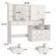 Grand meuble-lavabo 58,6 po avec miroir coulissant et lumières-609847178