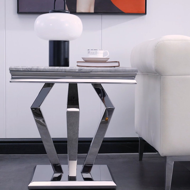 Chambria Solid Wood Top End Table