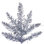 Sapin de Noël artificiel à guirlandes argentées