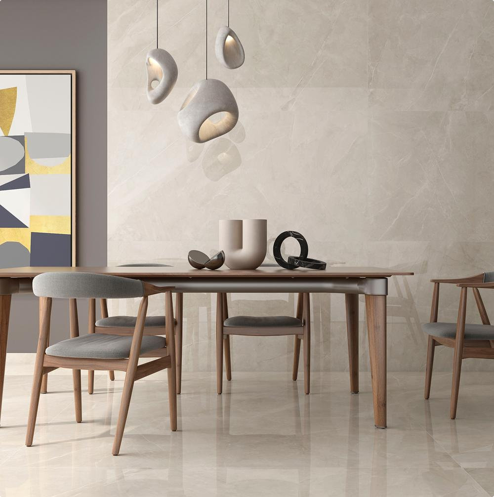 Magi 12" x 24" Polished Tile, Marfil