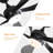 TurboBreeze 52'' - 5 Blade Modern Ceiling Fan with Dimmable Light Kit and Remote Control-100235450-122950095