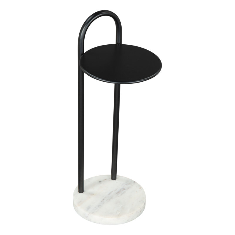 Table d'appoint Christian noir et blanc