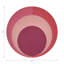 Sous-verres ronds en cuir corail rose-1935979399