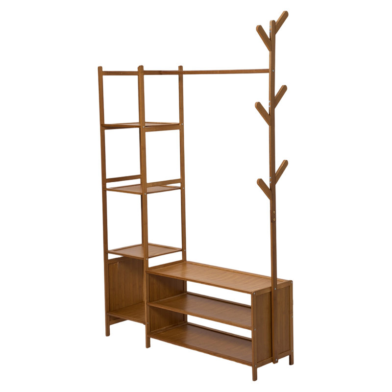 Hall Tree 100cm Wide, Brown Wood