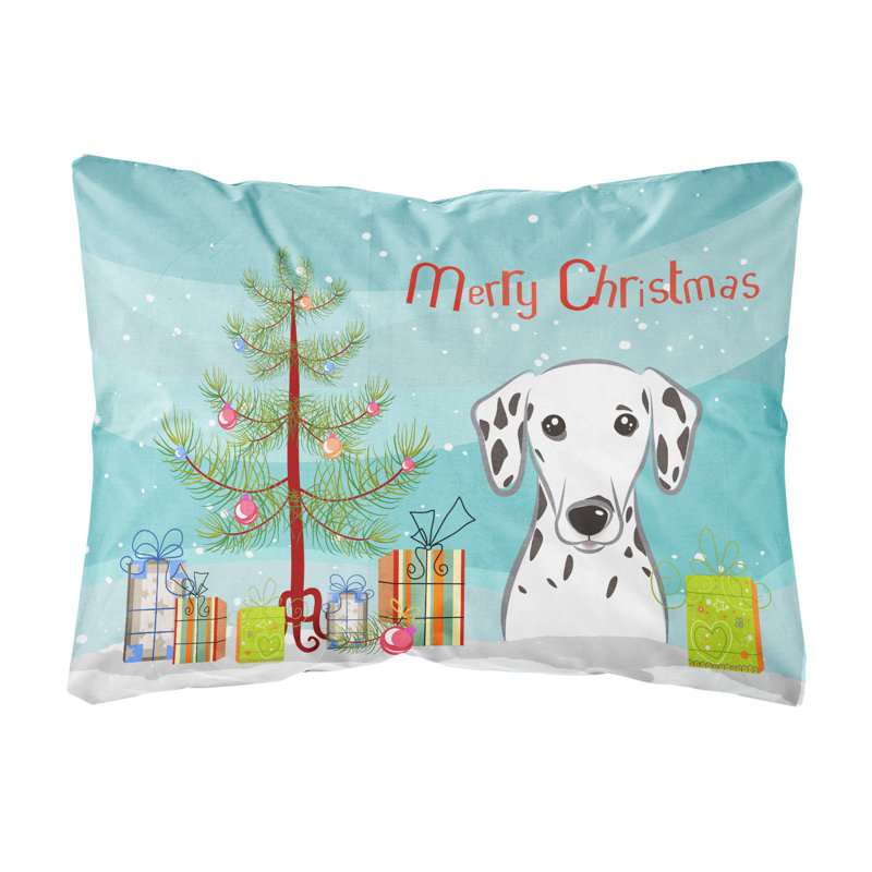  Coussin décoratif intérieur / extérieur Christmas Tree and Dalmatian