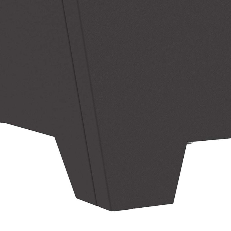 Outdoor Fire Pit for Heating, Black, 30cm H x 60cm W x 60cm D