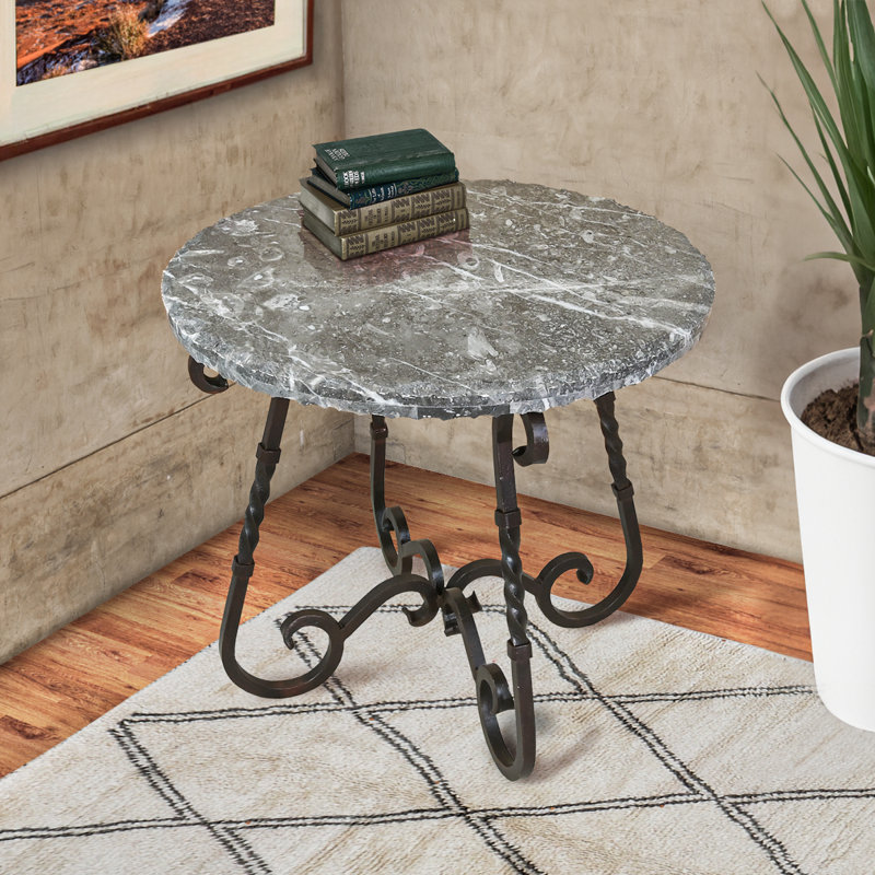 Gray Rock Side Table