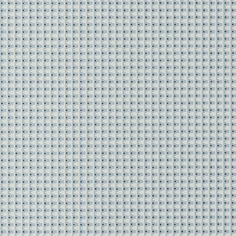 Schumacher x David Oliver Milo Wallpaper, Spruce Blue