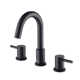 Circular Widespread Bathroom Faucet with Drain Assembly