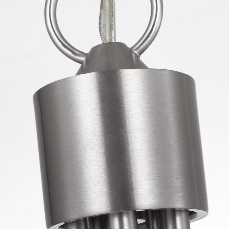 Lustre à cinq lumières Miles de Génération Lighting , H 17,375 po x l 21 po x P 21 po, Nickel brossé, 5 lumières
