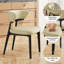 Modern Fully Assembled Dining Chairs Set, Faux Leather With Solid Wood Legs-795834292-795834300-795834303
