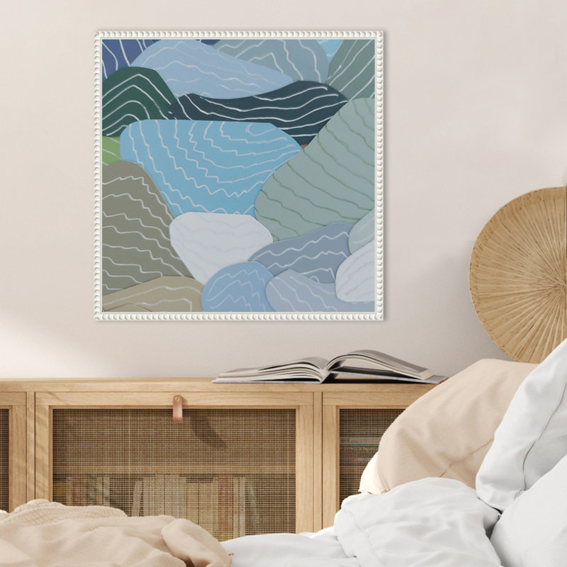 Riz Paddies I par Good, reproduction d'art sur toile encadrée, H 22 po x l 22 po