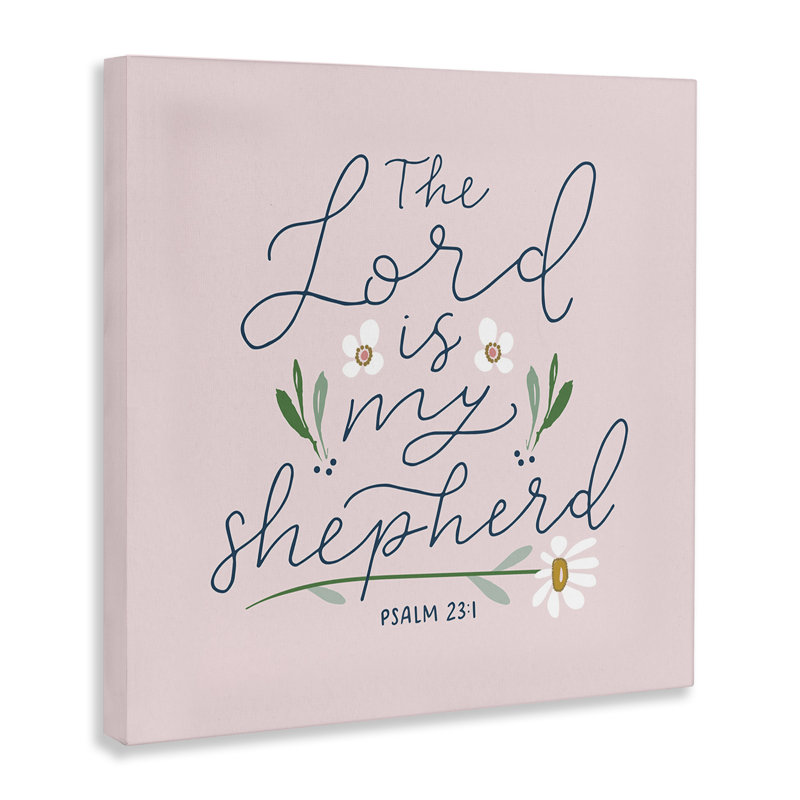 «Lord Is My Shepherd», art mural sur toile par Blue Chair Blessing, H 36 po x l 36 po
