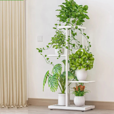 Support à plantes en métal à 4 ou 8 niveaux