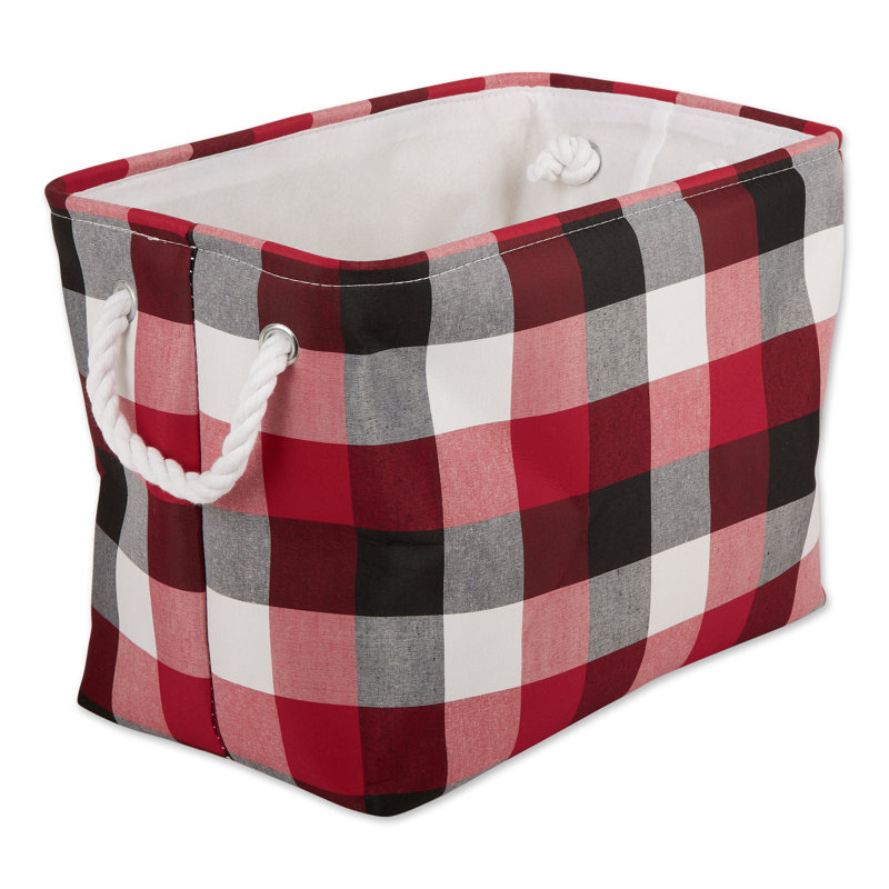 Bac en tissu, Cardinal rouge, H 12 po x l 10 po x P 16 po
