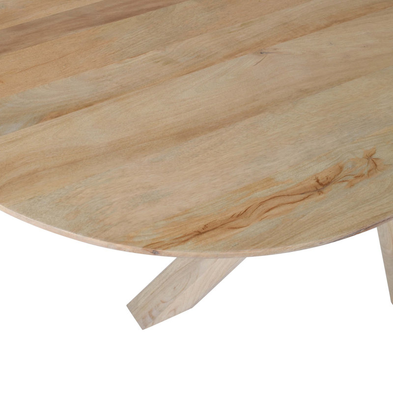 Smooth Oak Mango Wood Dining Table