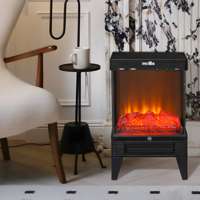 Poêle électrique avec foyer électrique 1500W et effet de flamme réaliste 3D