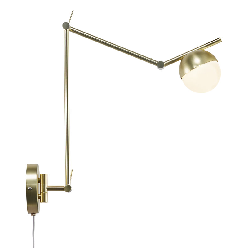 Swing Arm Sconce, Black