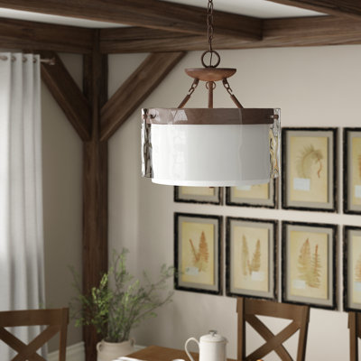 Lustre tambour 3 lumières Aahaan