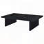 Table basse rectangulaire noire en stratifié