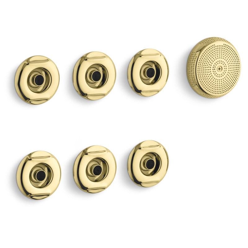 Flexjet Whirlpool Trim Kit with Six Jets, Sunlight