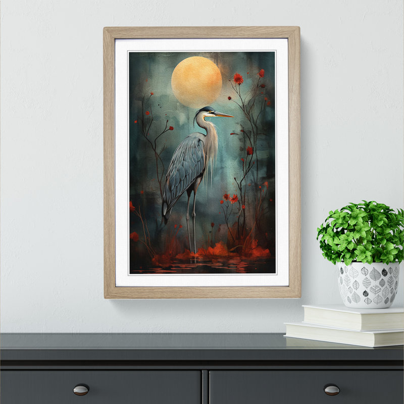Heron Dadaism - Framed Print