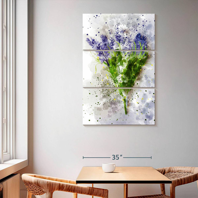 Harnek Wispy Lavender, 65" H x 42" W