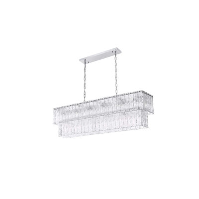 Isabellamarie 48 inch Glass Chandelier in Chrome