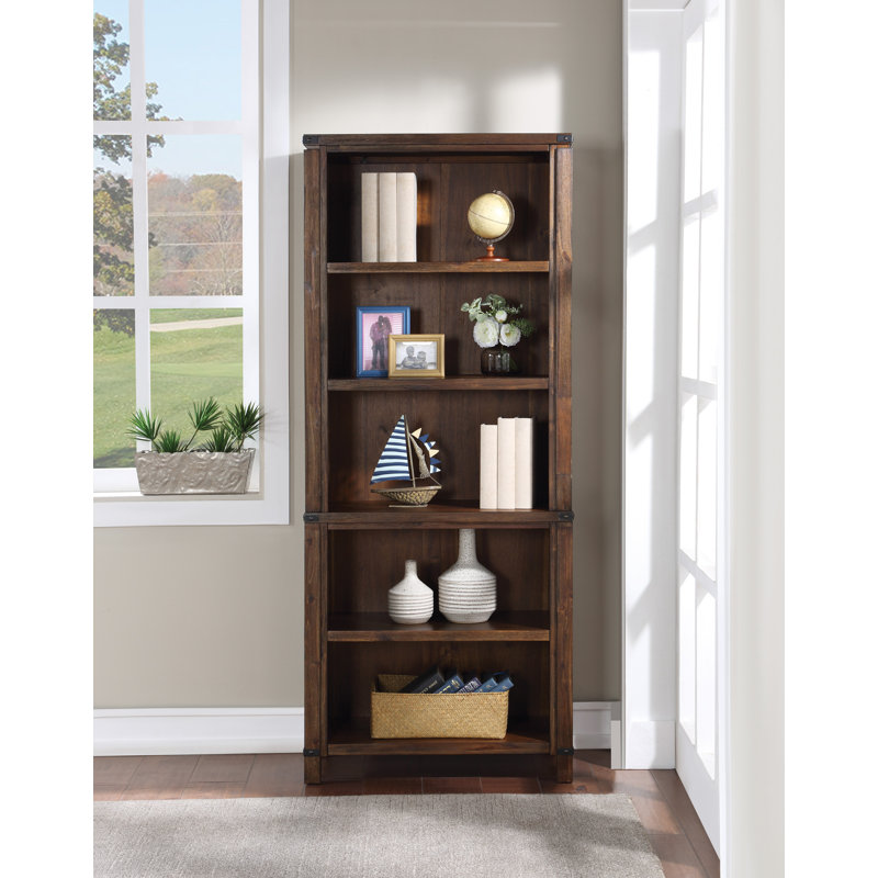 Bibliothèque standard H 72,25 "x l 30" Hegg, Noyer brossé