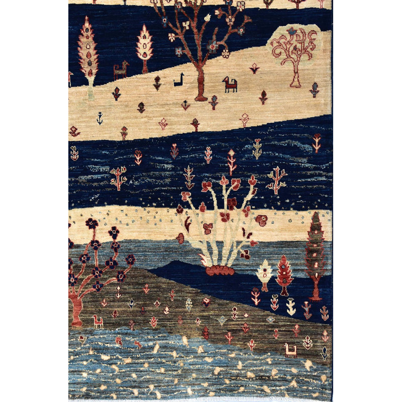 Landscape Gabbeh One-of-a-Kind 6'2" X 9'1" Area Rug