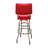 Retro Home Double Ring Upholstered Swivel Bar Stool with Back-10955879