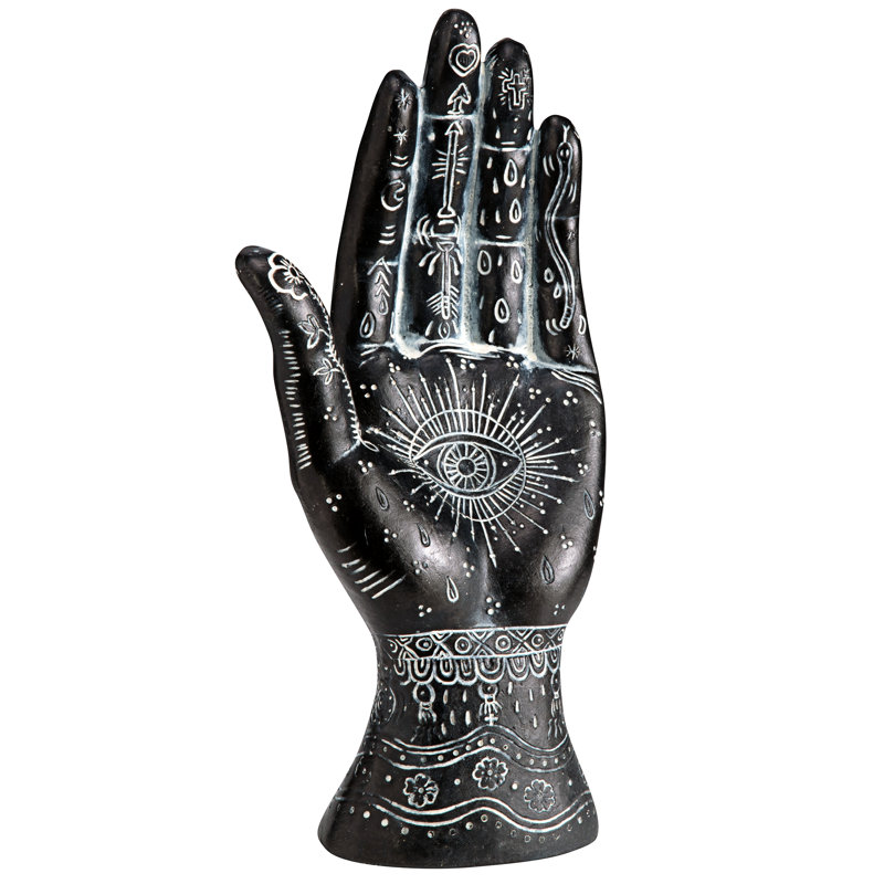 All Seeing Eye Palmistry Hand Figurine