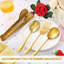 Ensemble d'ustensiles de service 8 pièces en acier inoxydable pour la cuisine, la restauration et le buffet - Comprend des pinces, une cuillère à rainure, une cuillère de service et une fourchette - poli miroir, coutellerie durable pour la cuisine, le-1276502680