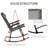 Outsunny 2 Piece Outdoor Patio Foldable Chair Set with Headrest