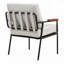 Fauteuil d'appoint rembourré avec structure en métal-898280706