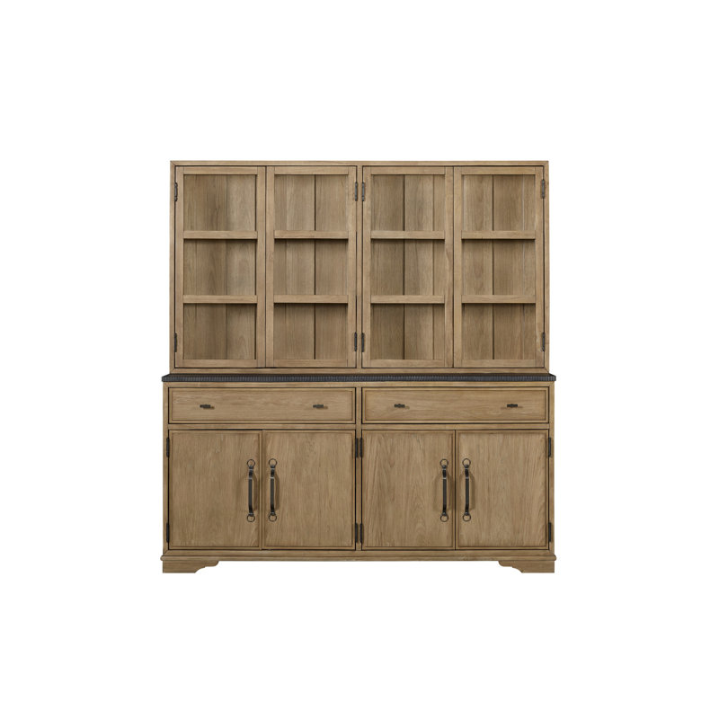Armoire 2 pièces (bahut et buffet) - Noix de cajou