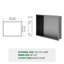 Tablette de rangement noire en acier inoxydable brossé