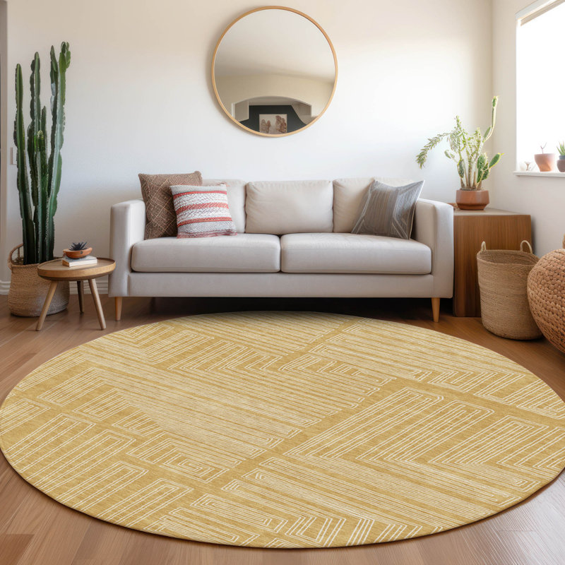 Tapis d'intérieur / extérieur lavable Clayra , 8 pi x 8 pi