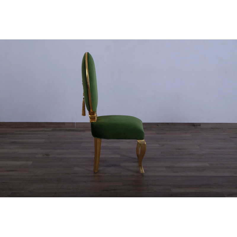 Luxor Upholstered Dining Chair, Emerald Green