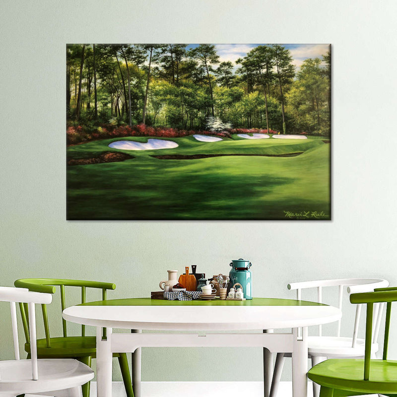 «Augusta National 13th Hole I», reproduction sur toile, H 26 po x l 39 po x P 1,25 po